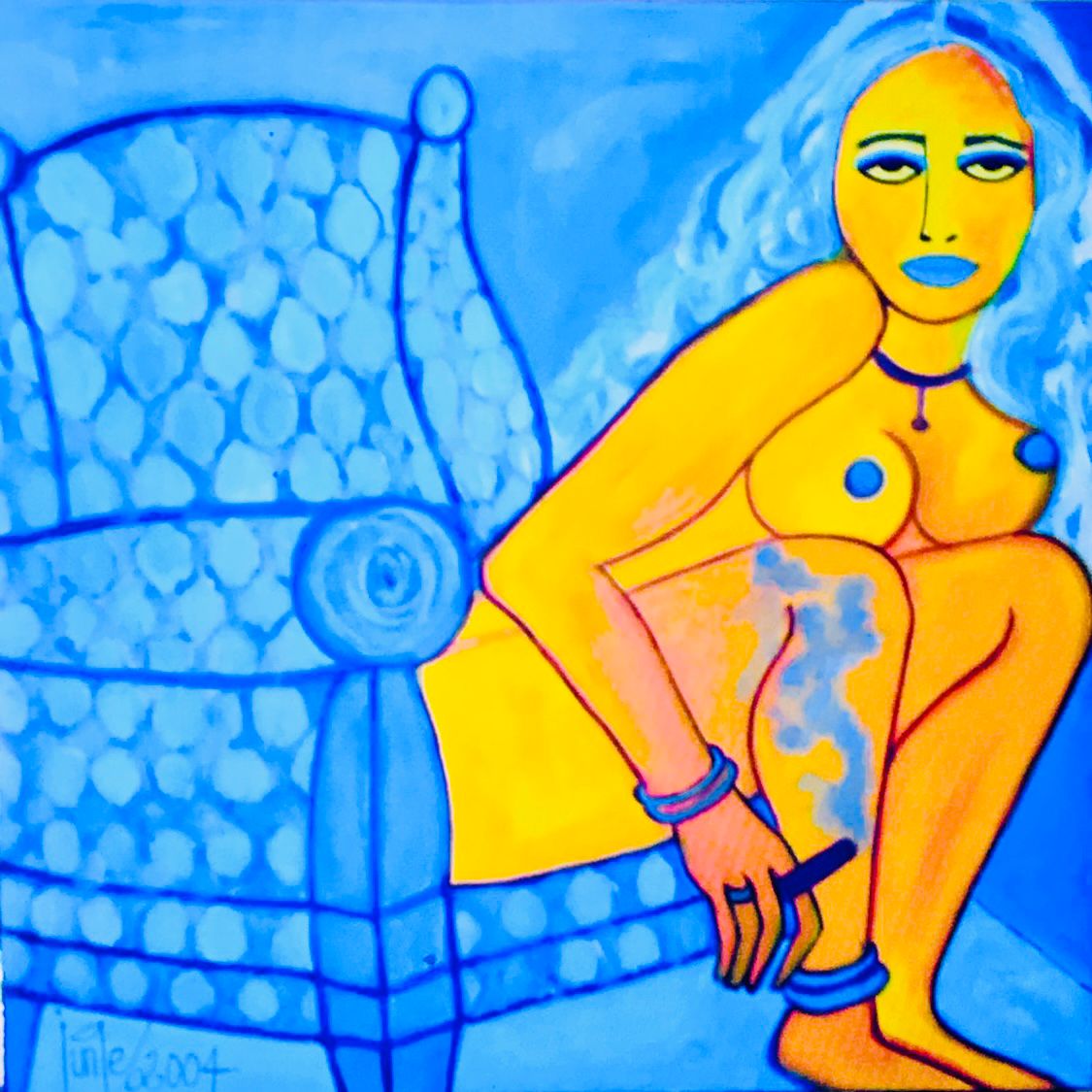 Blue smoke
